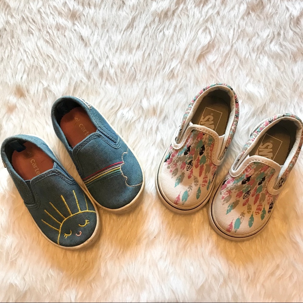 Toddler Girl Slip on Sneakers - Size 5